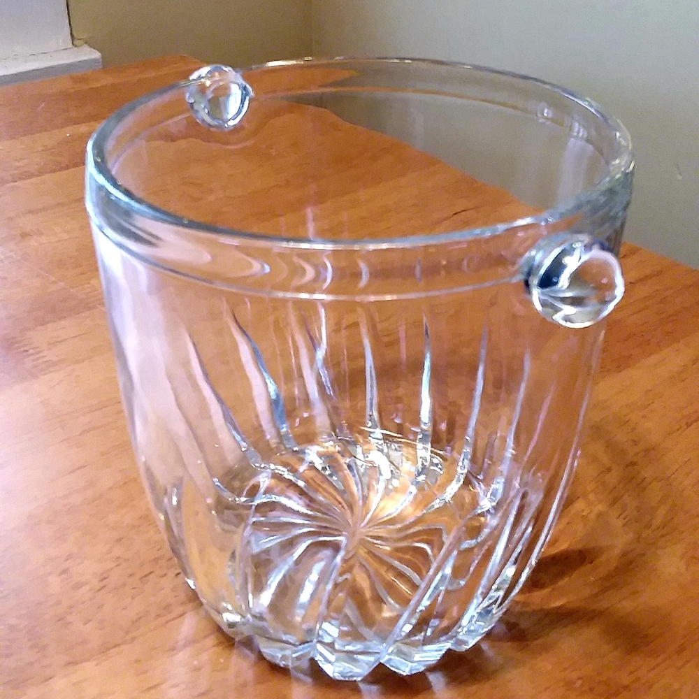 Vntg Ice Bucket Glass Handle Tongs - Picture 12 of 14